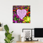 LILA FLORAL-RÄUME 8:28 FOTO-DESIGN POSTER (Heimbüro)