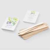 Lila florale Blume Hochzeitsfans Fächer (Non-assembled)