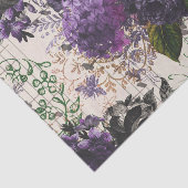 Lila florale Ephemera Seidenpapier (Ausschnitt)