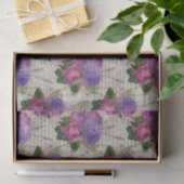 Lila florale Ephemera Seidenpapier (Geschenk)