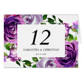 Lila florale geflochtene Zelt-Hochzeitsstimmung Ti (Vorderseite (Horizontal))