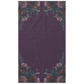 Lila florale Hochzeit im Herbst Tischdecke (Vorderseite)