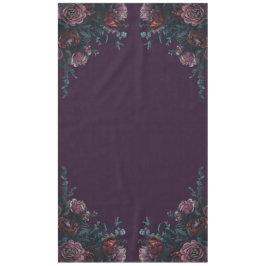 Lila florale Hochzeit im Herbst Tischdecke