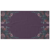 Lila florale Hochzeit im Herbst Tischdecke (Vorderseite (Horizontal))