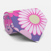Lila florale Krawatte für ihn (Gerollt)