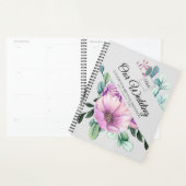 Lila florale Monogramm-WEDD-PLANER Neu Planer (Anzeige)