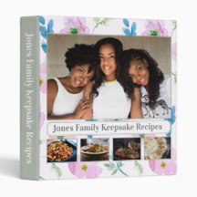 Lila florale Multibildrezeption 3 Ringblende