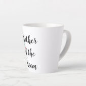 Lila florale MUTTER der GROOM Wedding Bridal Milchtasse (Rechte Ecke)