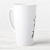 Lila florale MUTTER der GROOM Wedding Bridal Milchtasse (Linke Ecke)