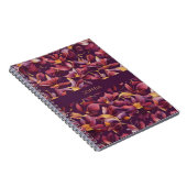 Lila florale notizblock (Rechte Seite)