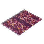 Lila florale notizblock (Linke Seite)