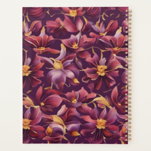 Lila florale planer (Rückseite)