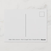 Lila florale Postkarte (Rückseite)