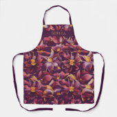 Lila florale schürze (Vorderseite)