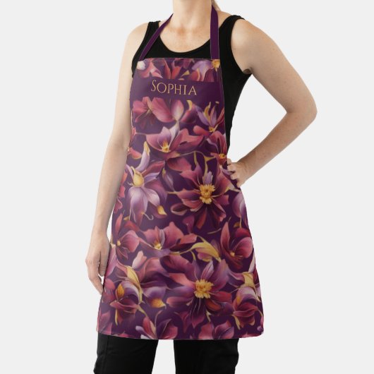 Lila florale schürze (InSitu)