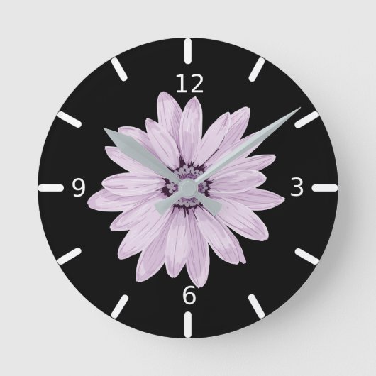Lila, florale Uhr (Vorderseite)