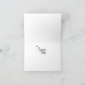 Lila floraler Jeder Anlass Dankeschön Dankeskarte (Innenseite)