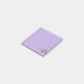 Lila floraler Post-it-Hinweis Post-it Klebezettel (angewinkelt)