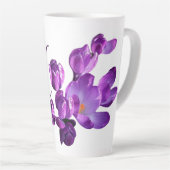 Lila floraler, trendiger Spaß mit individuellem Hi Milchtasse (Rechte Ecke)