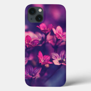 lila-florales-ästhetisches-iphone-13-case. Case-Mate iPhone hülle