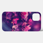 lila-florales-ästhetisches-iphone-13-case. Case-Mate iPhone hülle (Rückseite (Horizontal))