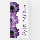 Lila florales Brautparty Banner (Vertikal)