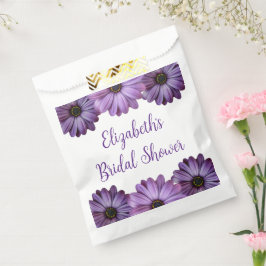 Lila florales Brautparty Geschenktütchen