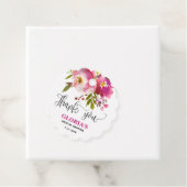 Lila florales Brautparty Vorzugstriche Geschenkanhänger (Beispiel)