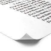 Lila florales Elegant 16 Tafelsitzplan Poster (Ecke)