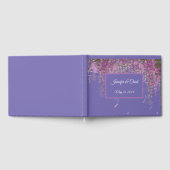 Lila florales Gästebuch (lila) (Voll)