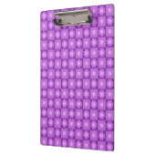 Lila florales geometrisches Muster Klemmbrett (Links)
