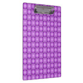 Lila florales geometrisches Muster Klemmbrett (Rechts)