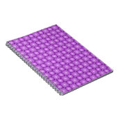 Lila florales geometrisches Muster Notizblock (Rechte Seite)