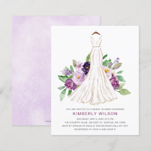 Lila florales Hochzeitskleid Brautparty