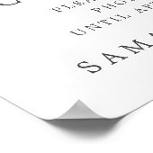 Lila florales Hochzeitssymbol Poster (Ecke)