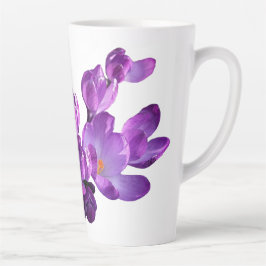 Lila florales Monogramm Annie Name individuell ein Milchtasse