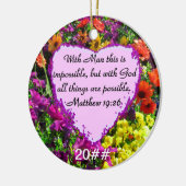 LILA FLORALMATTHEW 19:26 FOTO-DESIGN KERAMIK ORNAMENT (Links)