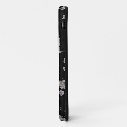 Lila Florals Computer Gezeichnet Kunst Case-Mate iPhone Hülle (Hinten/Links)