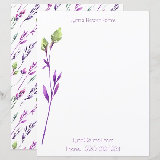 Lila Florentiner/Berufliche Stationierung (Vorne/Hinten)