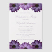 Lila Florentiner Graduierungspartei Pergament Einladungen (Vorderseite)