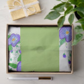 Lila Flower-Tissue Seidenpapier (Geschenk)