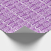 Lila Flowers Geblüht Wrapping Paper Geschenkpapier (Ecke)