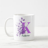 Lila Flowers Illustration for Name Tasse (Links)