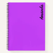 lila fluoreszierender leuchtender Neon Notizblock (Vorderseite)