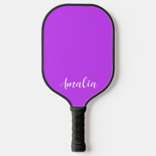 lila fluoreszierender leuchtender Neon Pickleball Schläger