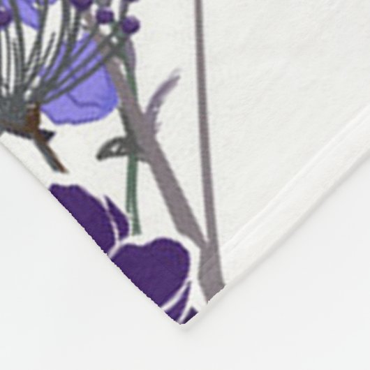 LILA FLÜSSE FLEECEDECKE (Ecke)