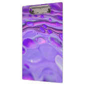 Lila, flüssige Marmorlackierung aus rosa Acryl Klemmbrett (Links)