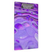 Lila, flüssige Marmorlackierung aus rosa Acryl Klemmbrett (Rechts)