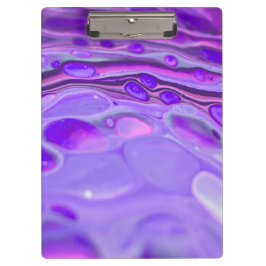 Lila, flüssige Marmorlackierung aus rosa Acryl Klemmbrett