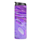 Lila, flüssige Marmorlackierung aus rosa Acryl Thermosbecher (Nach rechts gedreht)
